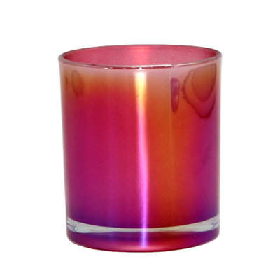 Irisierendes Glaskerzenglas für dekorativ