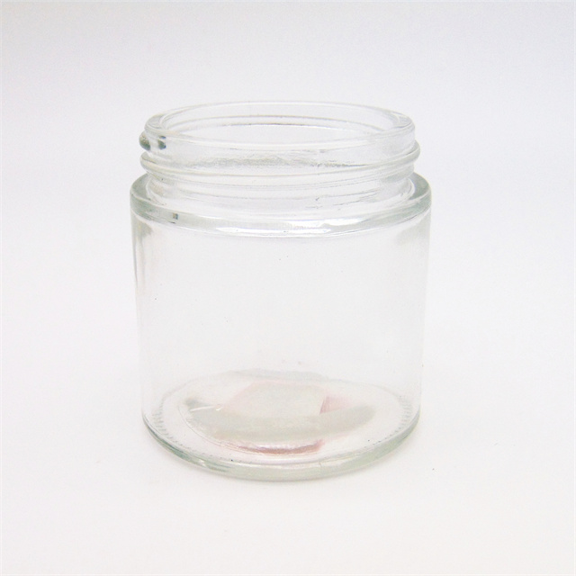 Kosmetisches rundes kundenspezifisches Klarglas-Kerzenglas