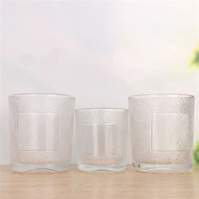 Prägung Luxus-Glaskerzenglas