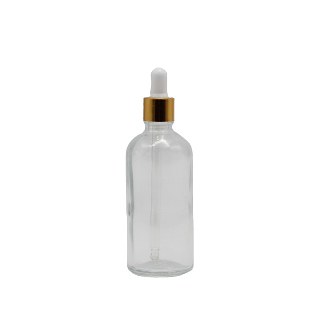 Transparente Tropfflasche für ätherisches Öl aus Glas
