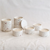 Keramik-Hochzeitsdekoration Terrazzo Kerzenglas